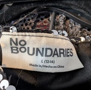 No Boundaries Black and Silver Sequin Pants
